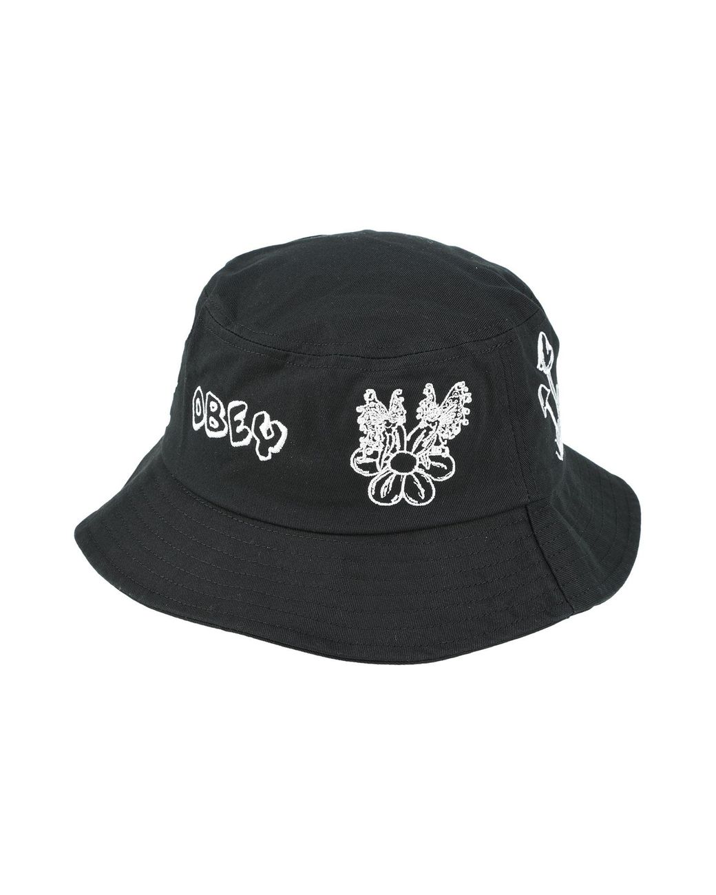 Obey Cotton Hat in Black | Lyst Australia