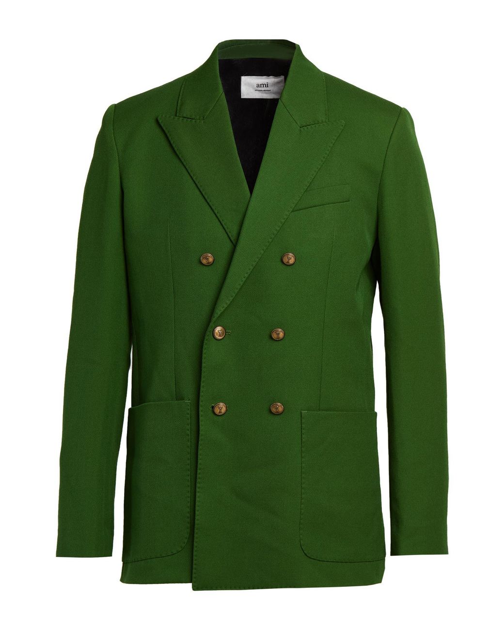 AMI Green Blazer Virgin Wool for men