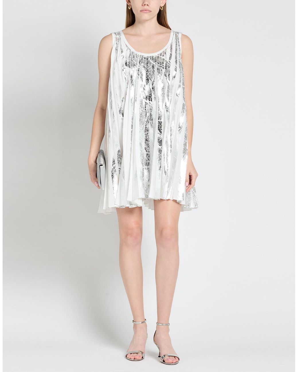 AZ FACTORY White Mini Dress Polyester
