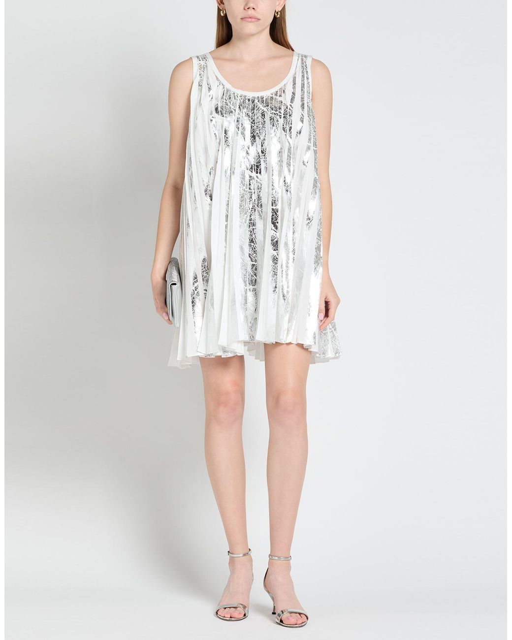 AZ FACTORY White Mini Dress Polyester
