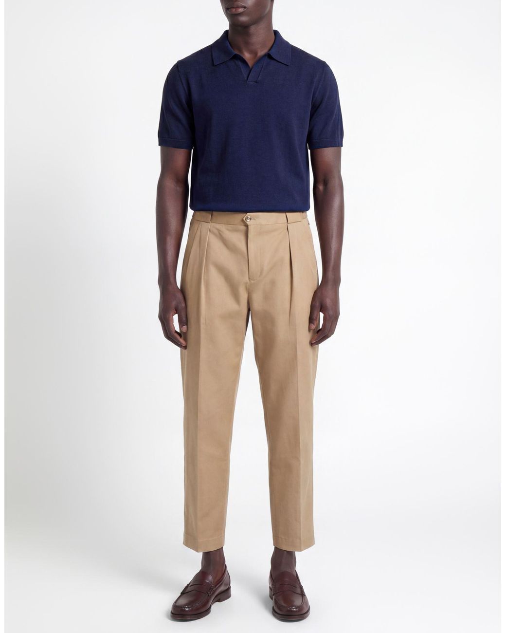 L.b.m. 1911 Natural Taupe Pants Cotton, Elastane for men