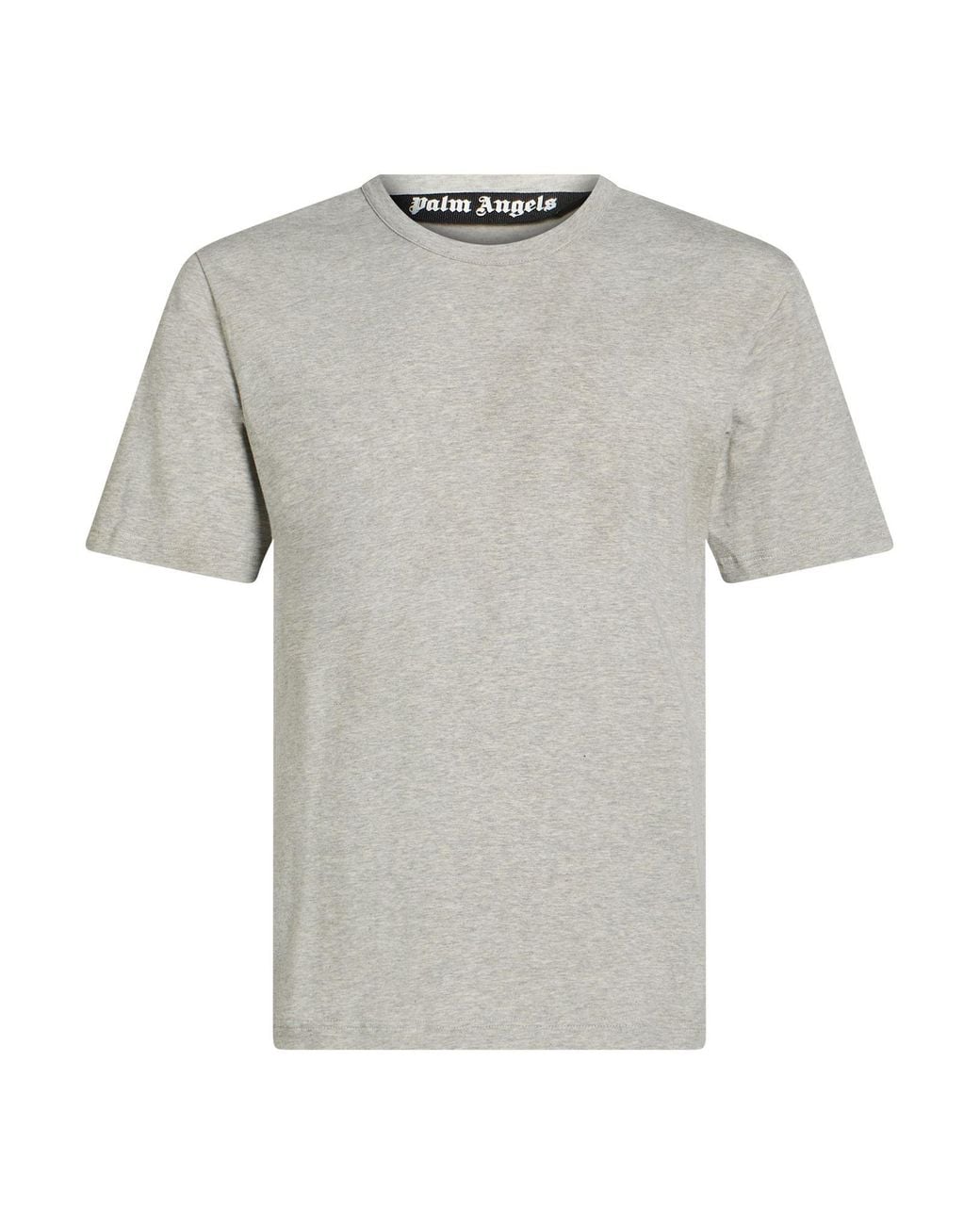 Palm Angels Gray Light T-Shirt Cotton, Elastane for men
