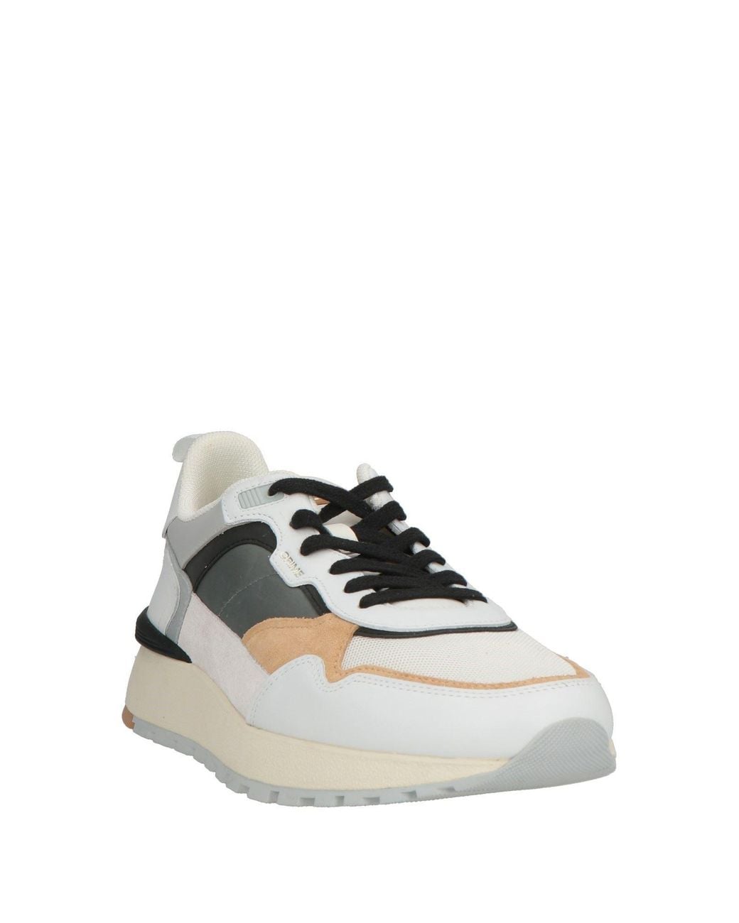 Crime London White Sneakers Leather, Textile Fibers for men