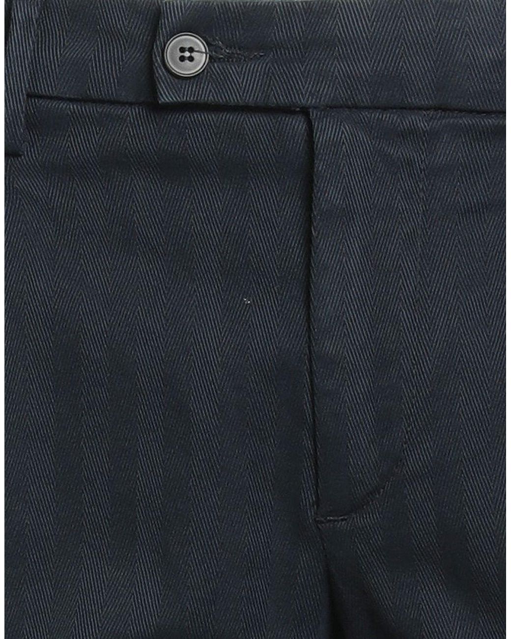 BRO-SHIP Blue Midnight Pants Cotton, Elastane for men