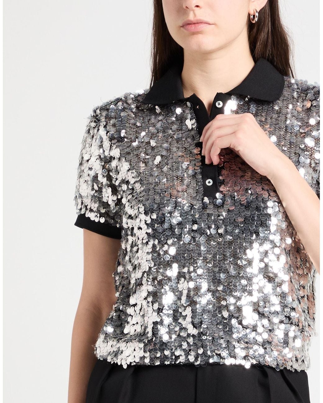 Pinko Gray Sweater Polyester