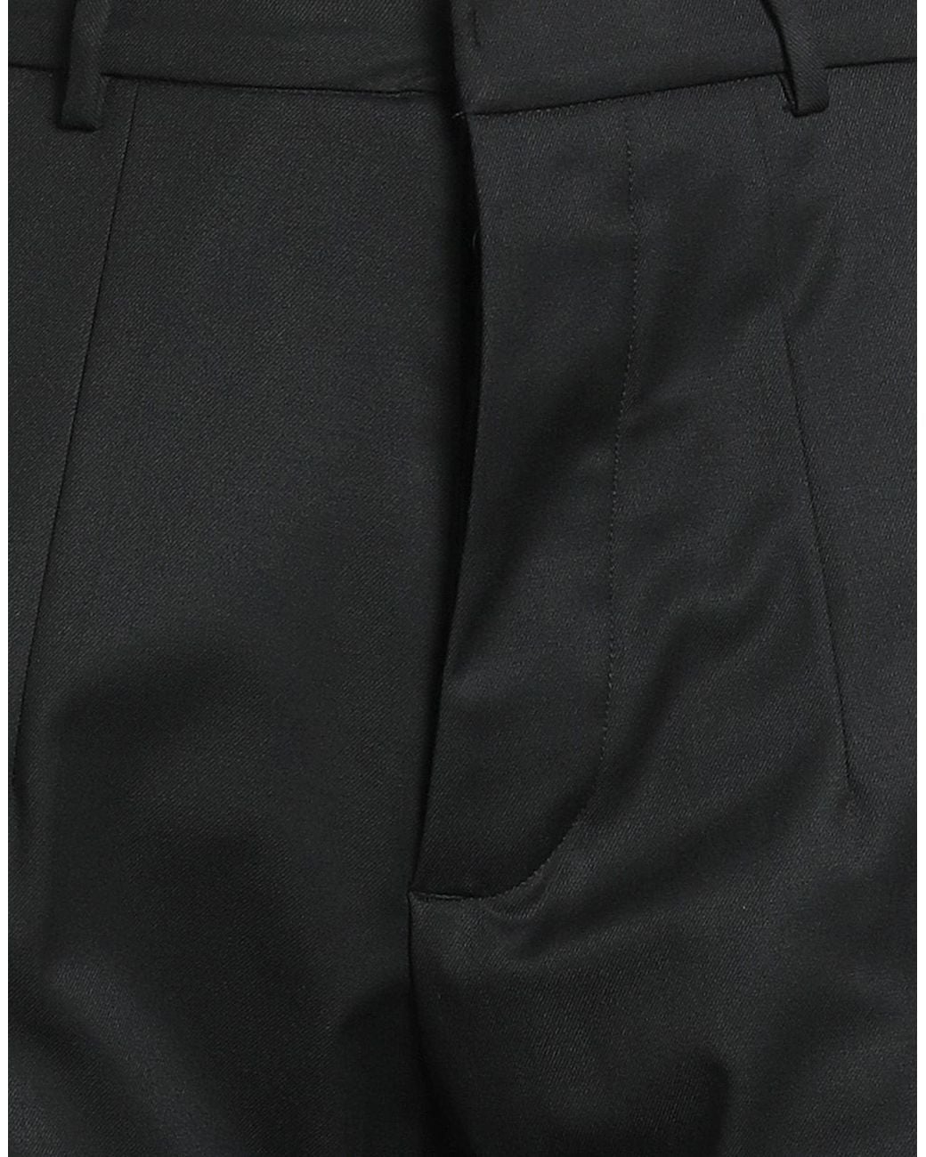 Gaelle Paris Black Pants Polyester, Viscose, Elastane for men
