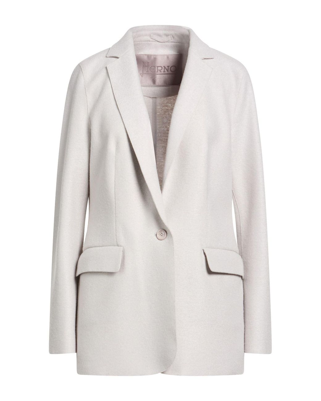 Herno White Resort Light Blazer Virgin Wool