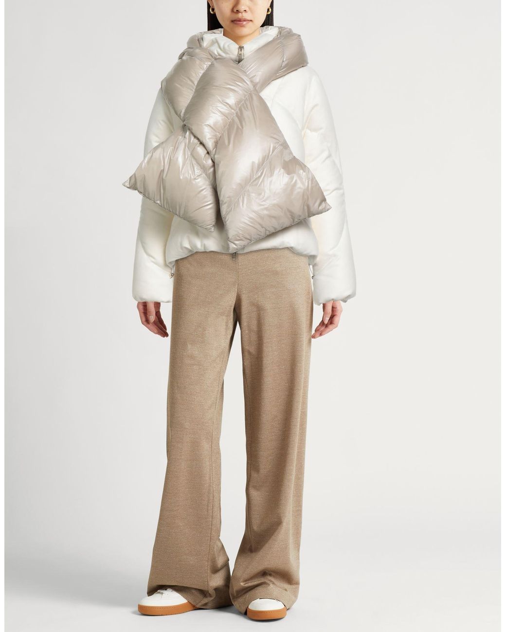Herno Natural Puffer Silk, Cashmere, Polyamide