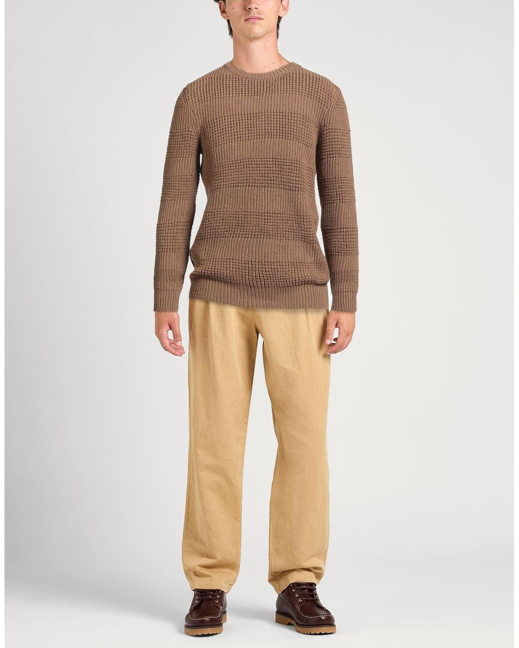 Isaia Brown Jumper for men