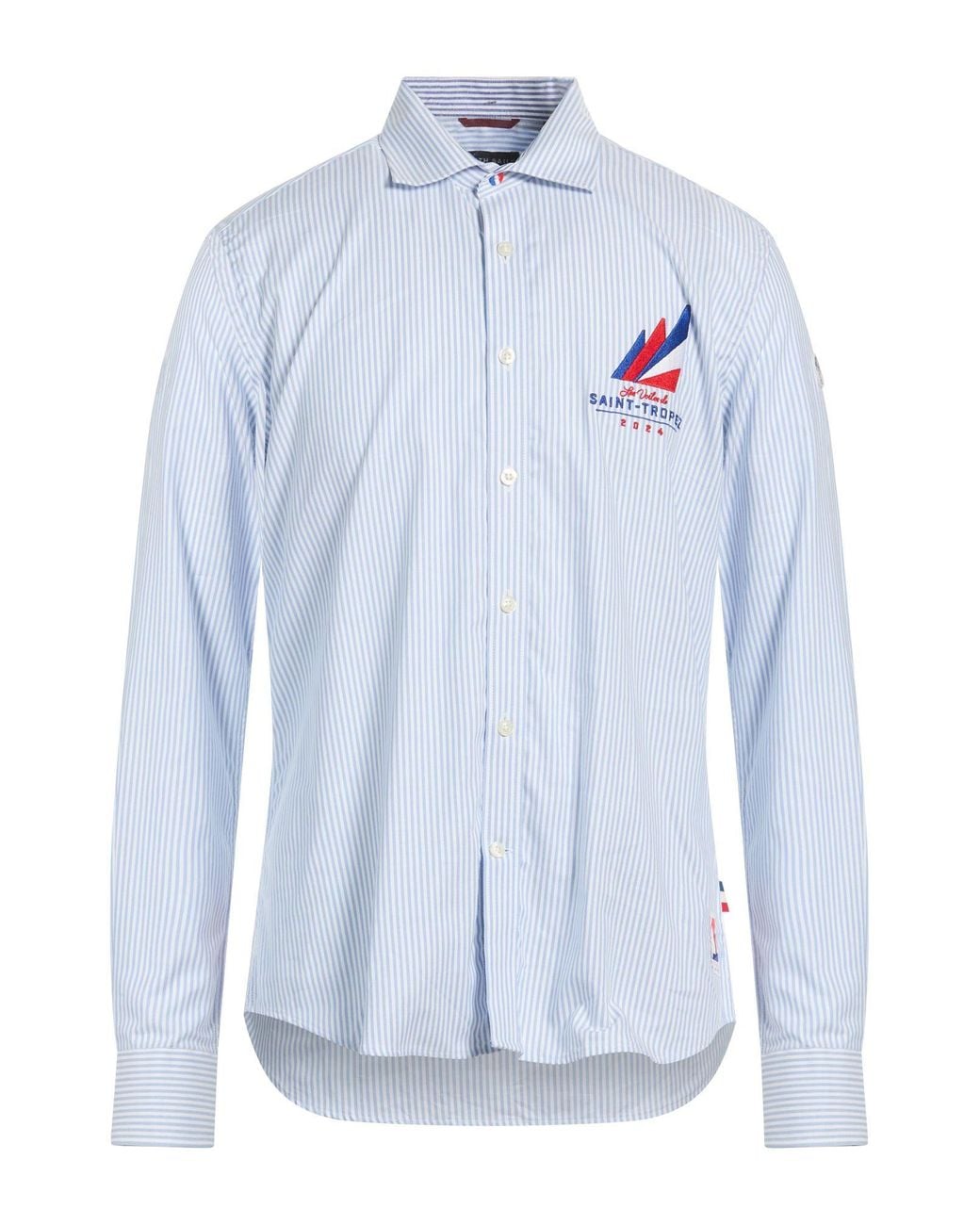 North Sails Blue Light Shirt Cotton for men