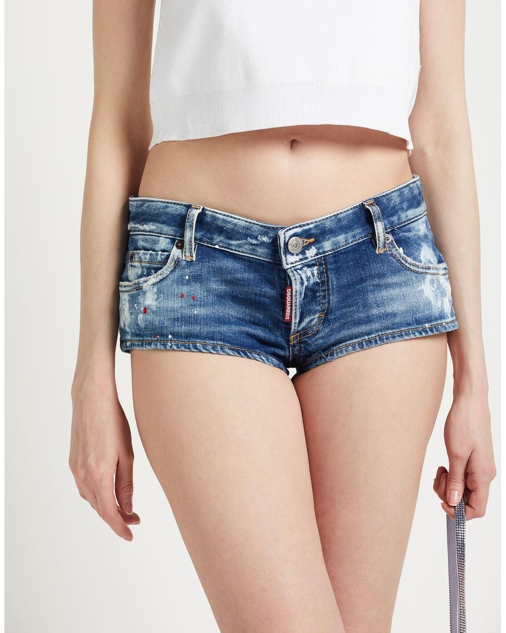 DSquared² Blue Denim Shorts Cotton, Elastane