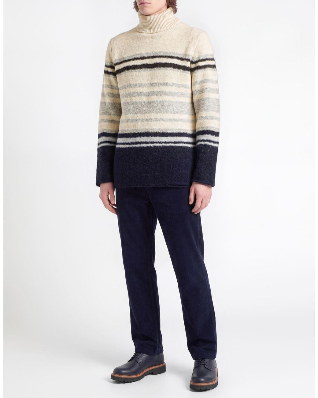 Irish Crone White Turtleneck for men