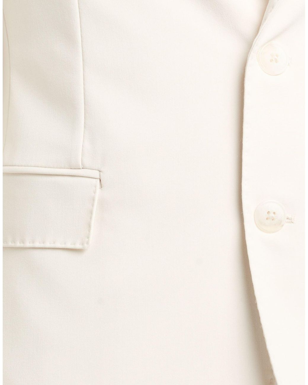 MULISH White Suit Polyester, Viscose, Elastane for men