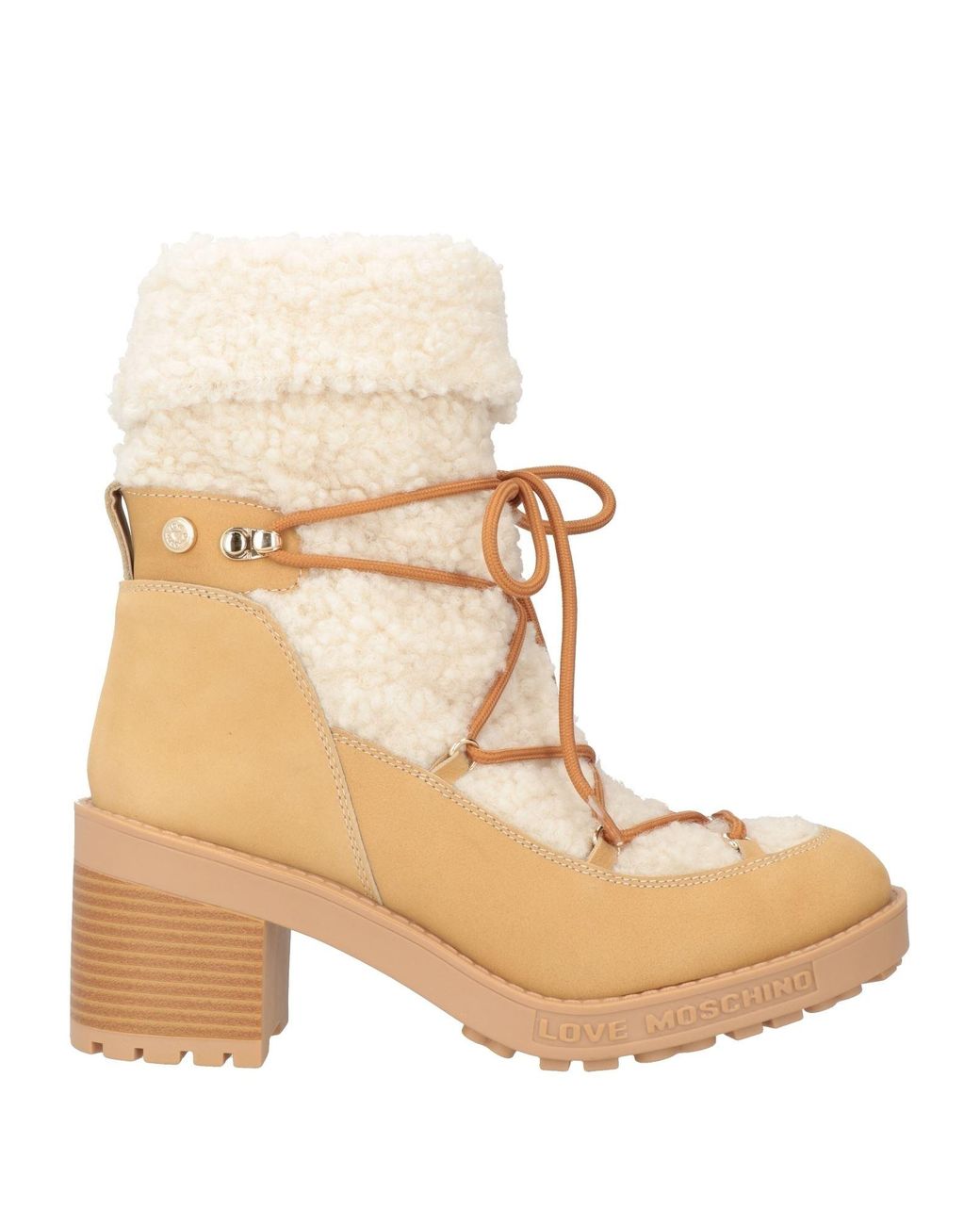 Love Moschino Natural Ankle Boots