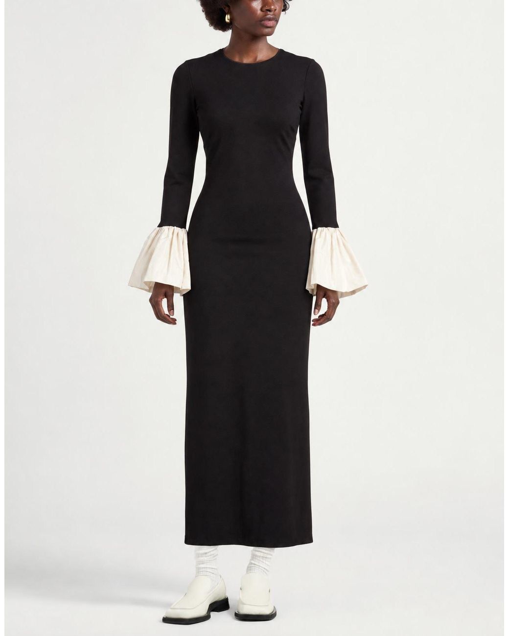 Robe Longue Staud en coloris Black