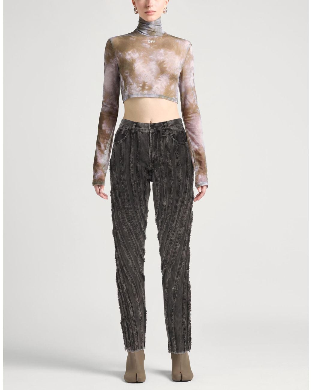 Mugler Gray Jeans