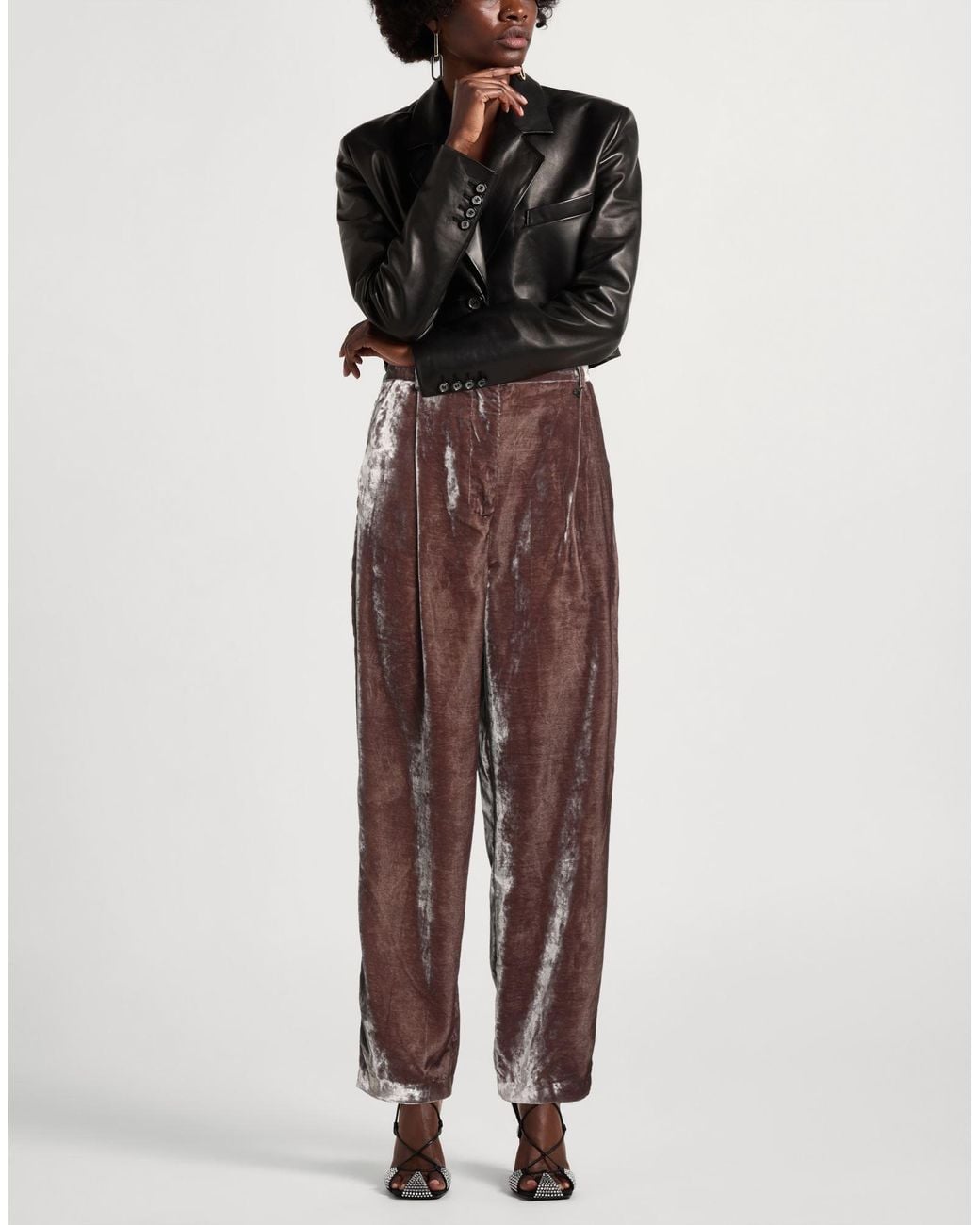 Dixie Brown Pants Polyester