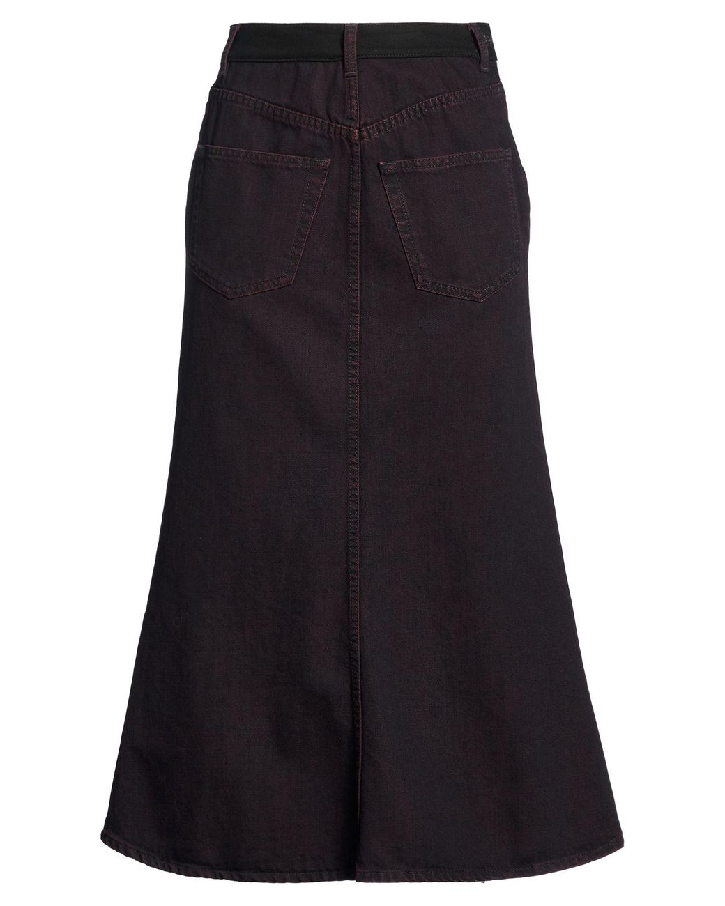 MM6 by Maison Margiela Black Denim Skirt Cotton