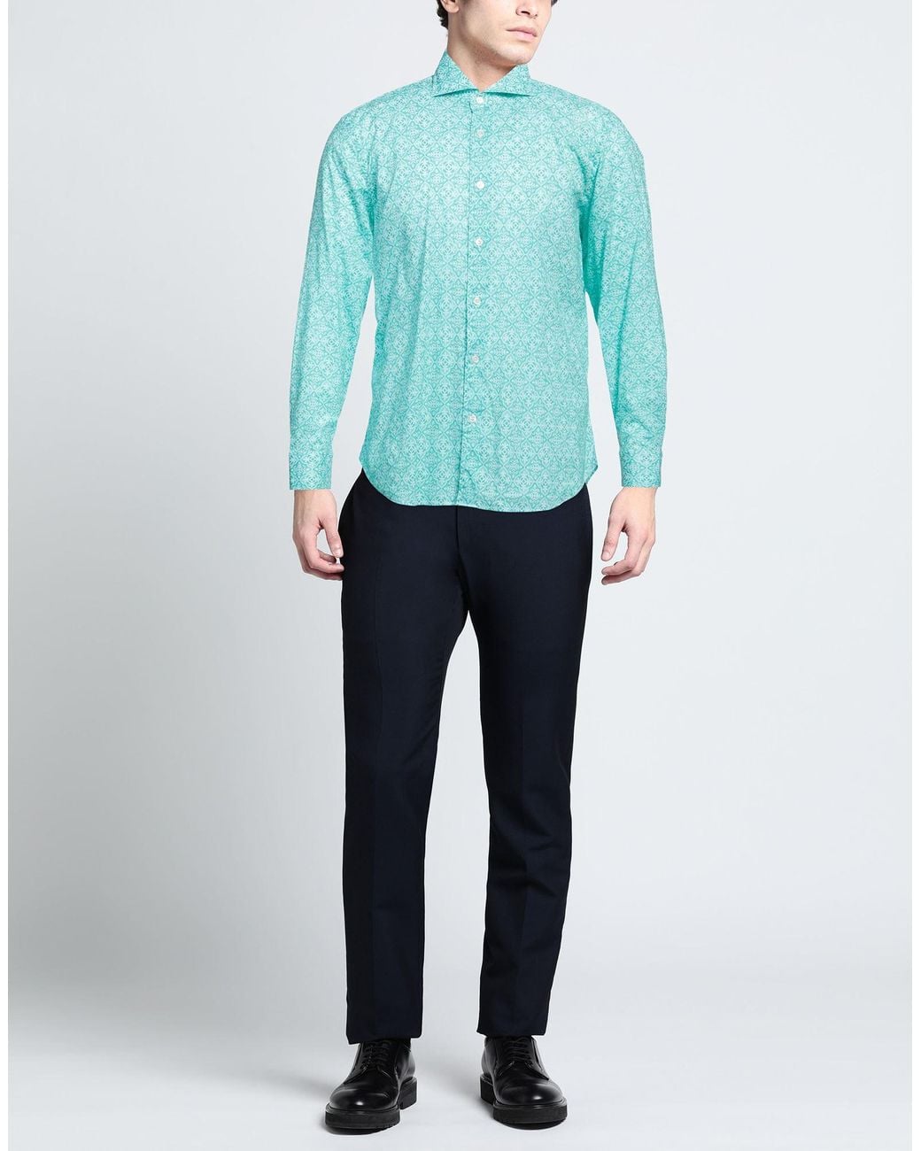 Fedeli Blue Shirt for men