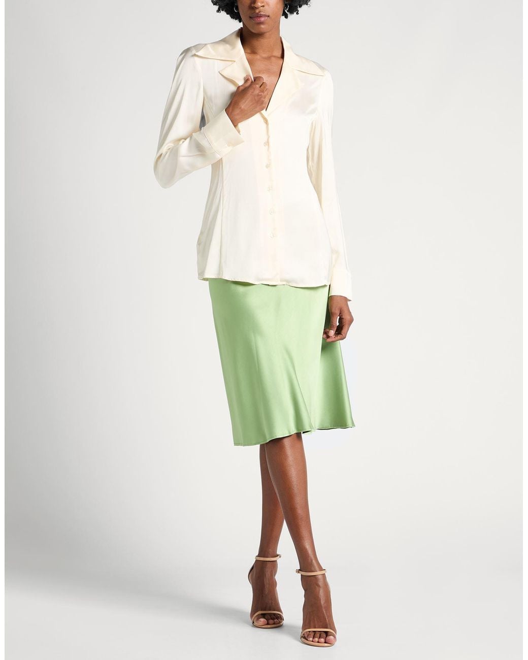 Trussardi Natural Cream Shirt Viscose
