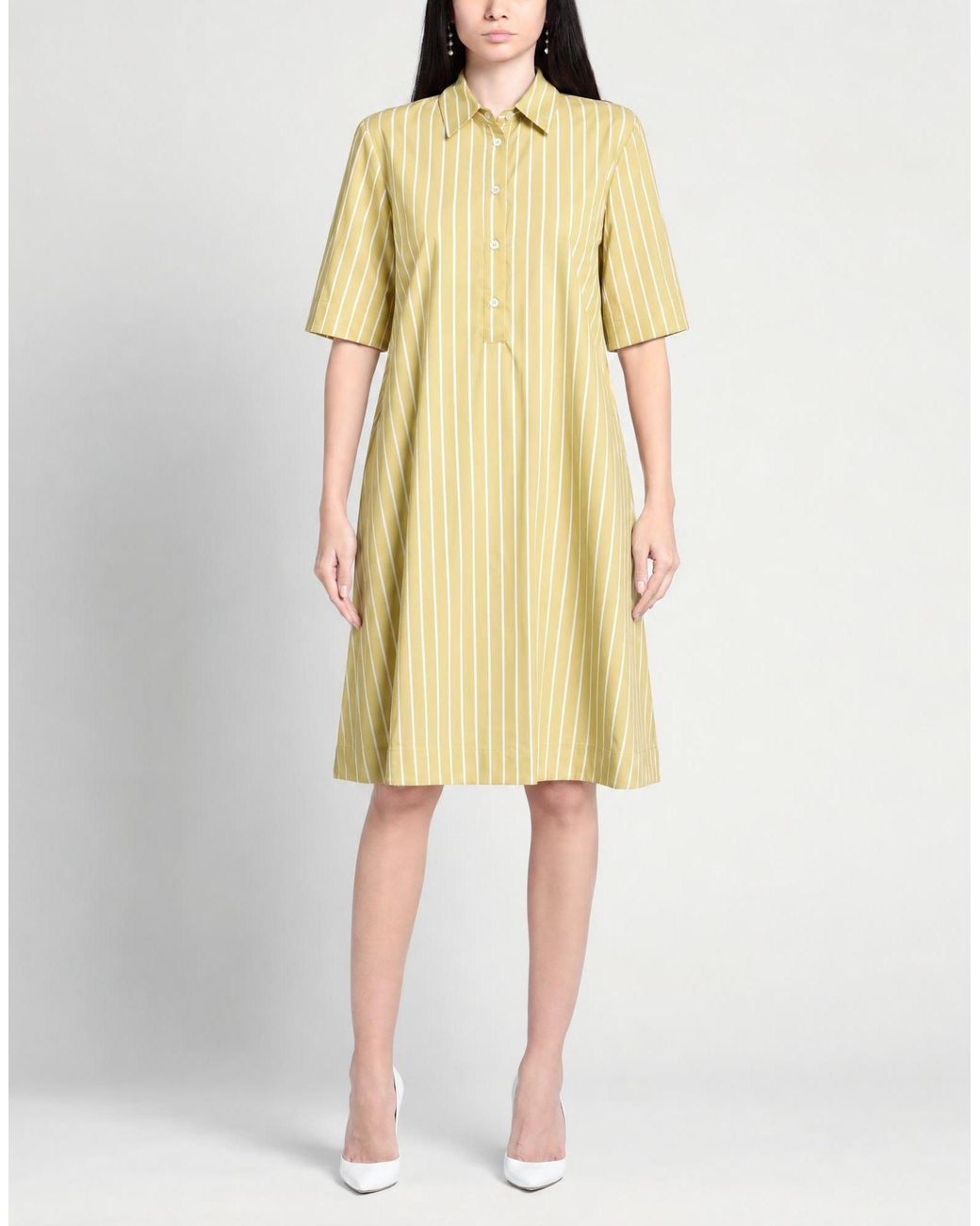 Camicettasnob Yellow Midi Dress