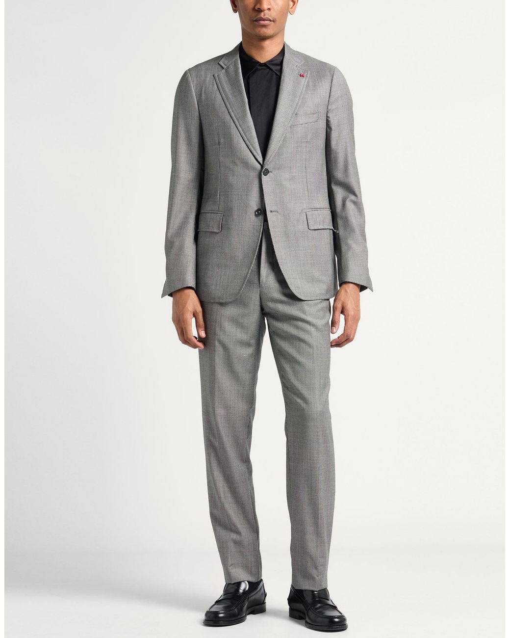 Traje Isaia de hombre de color Gray