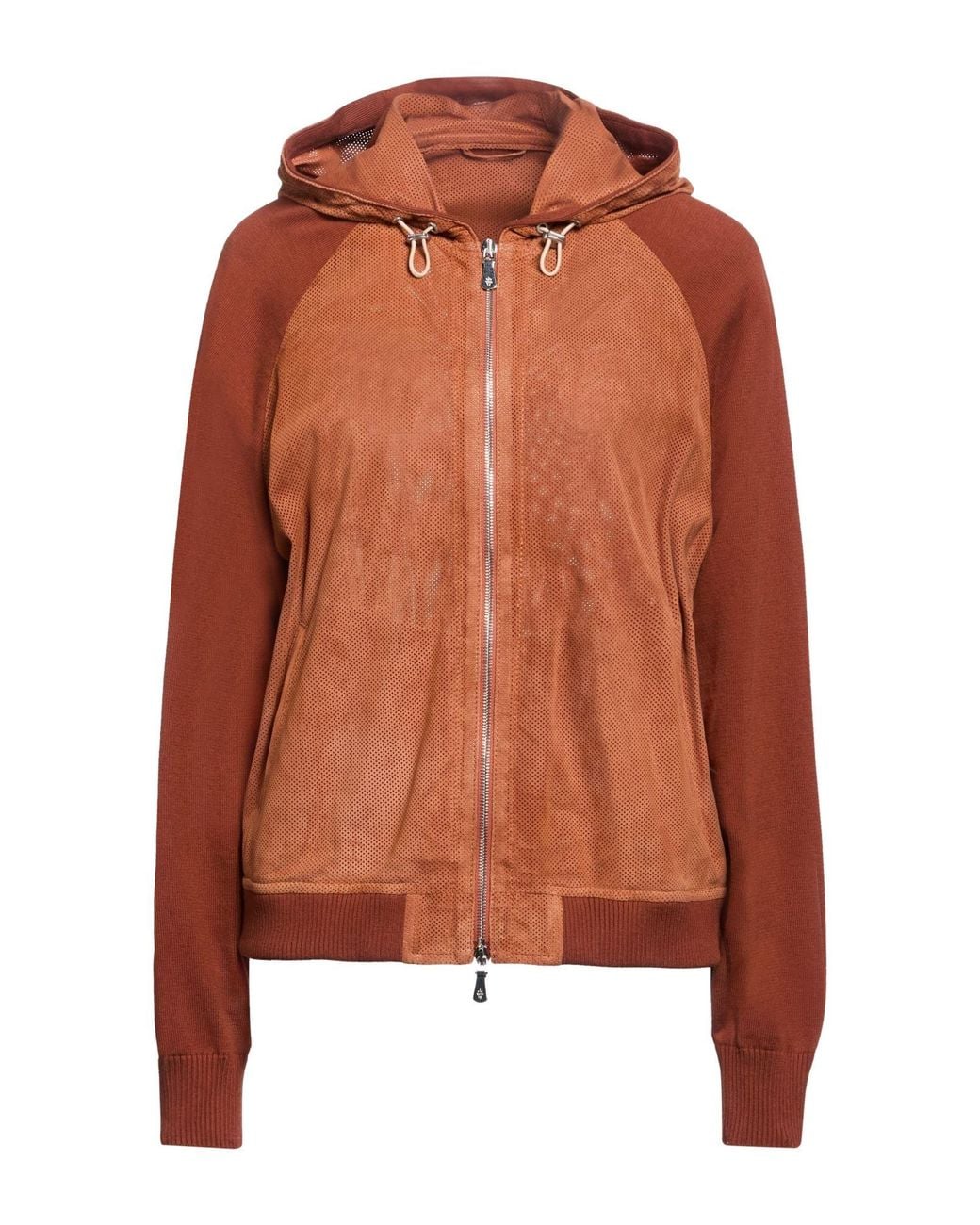 Eleventy Orange Jacket Sheepskin