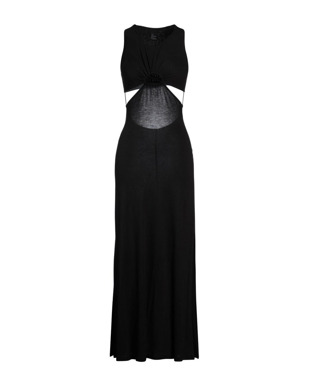 Pinko Black Maxi Dress Viscose