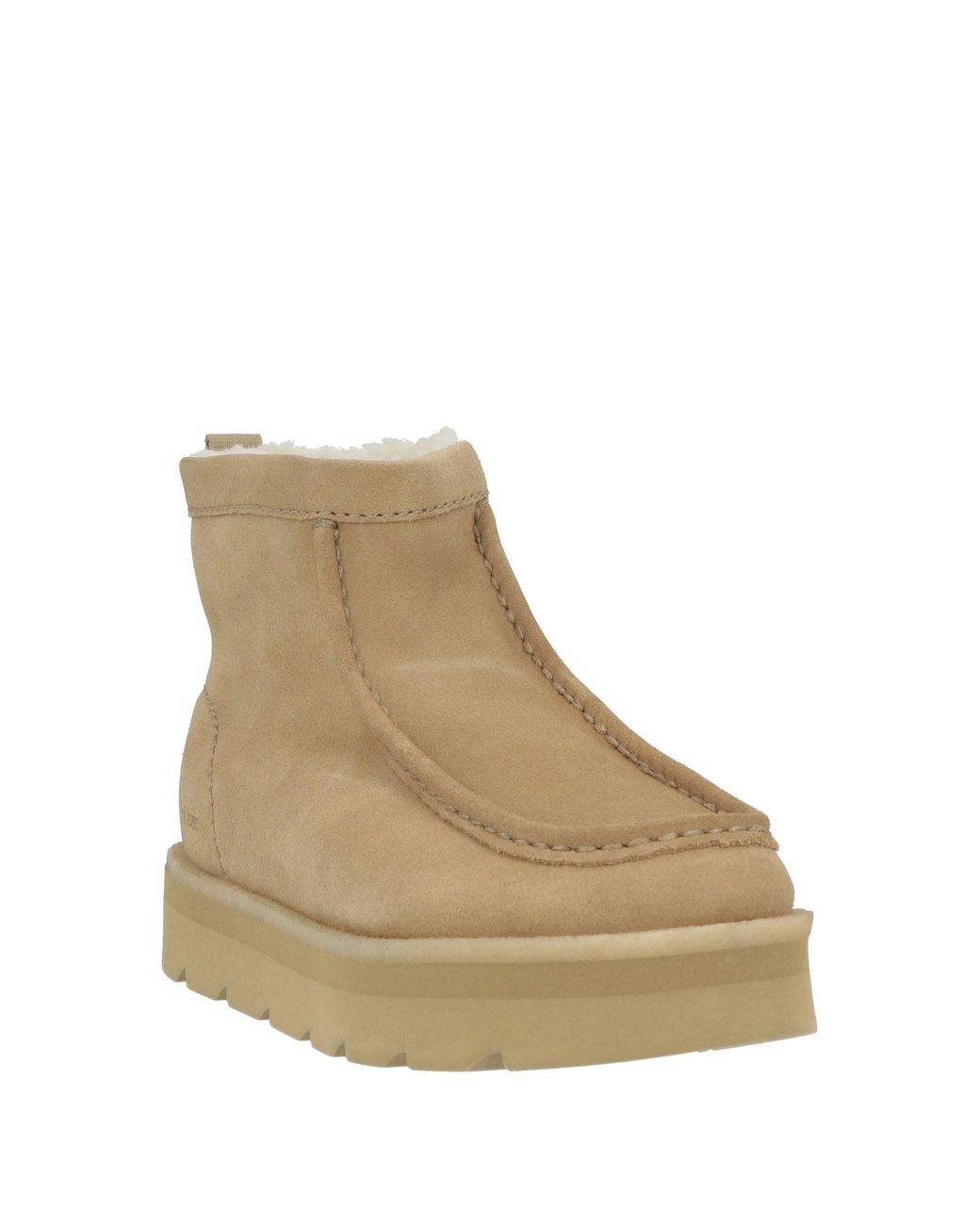 Clarks Natural Ankle Boots Leather