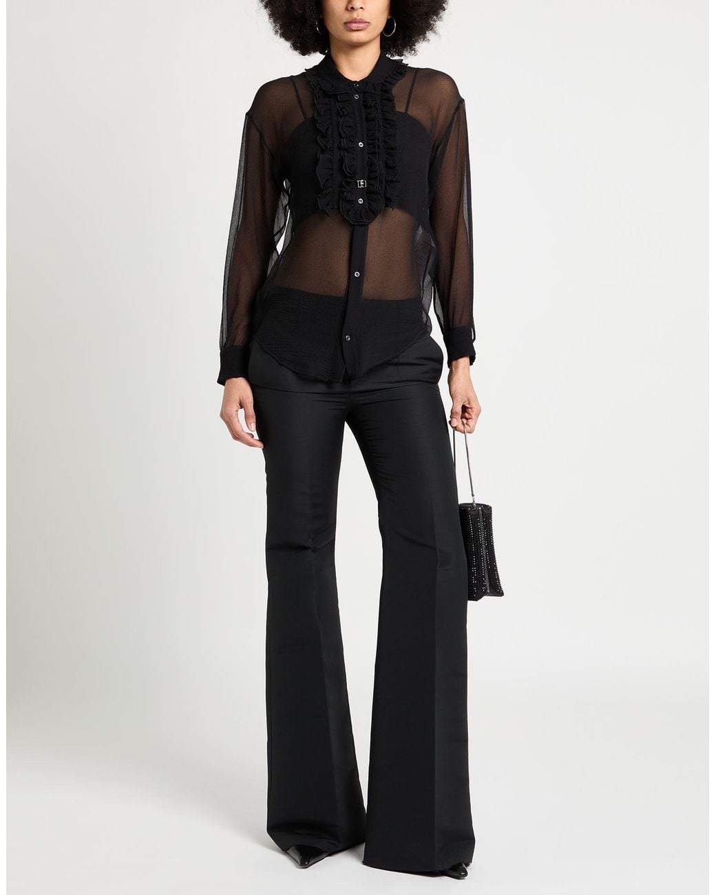 DSquared² Black Shirt Silk