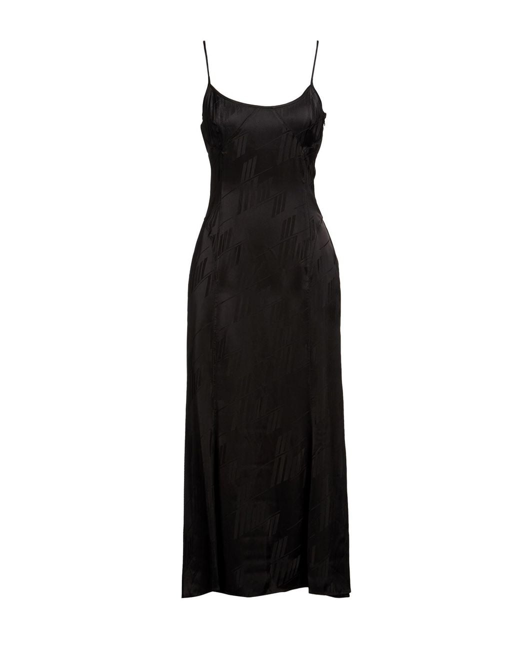 The Attico Black Maxi Dress Viscose