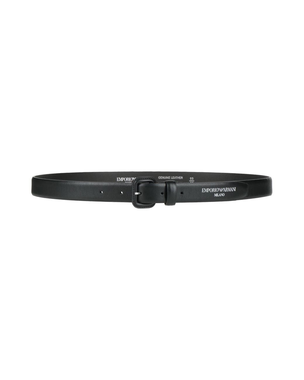 Emporio Armani Black Belt Cow Leather for men