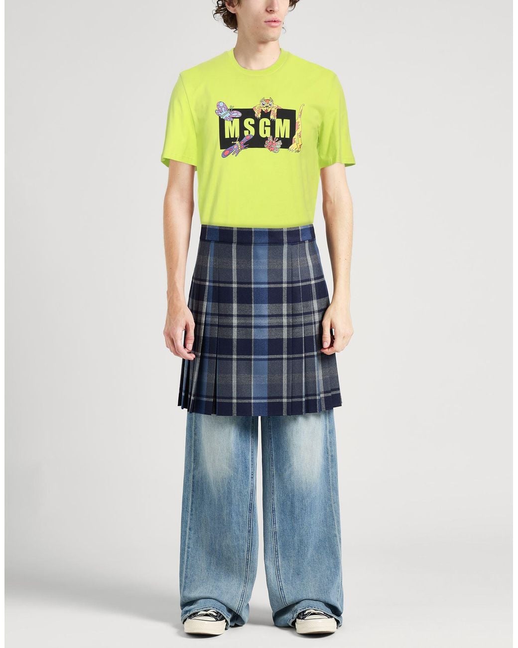 Camiseta MSGM de hombre de color Yellow