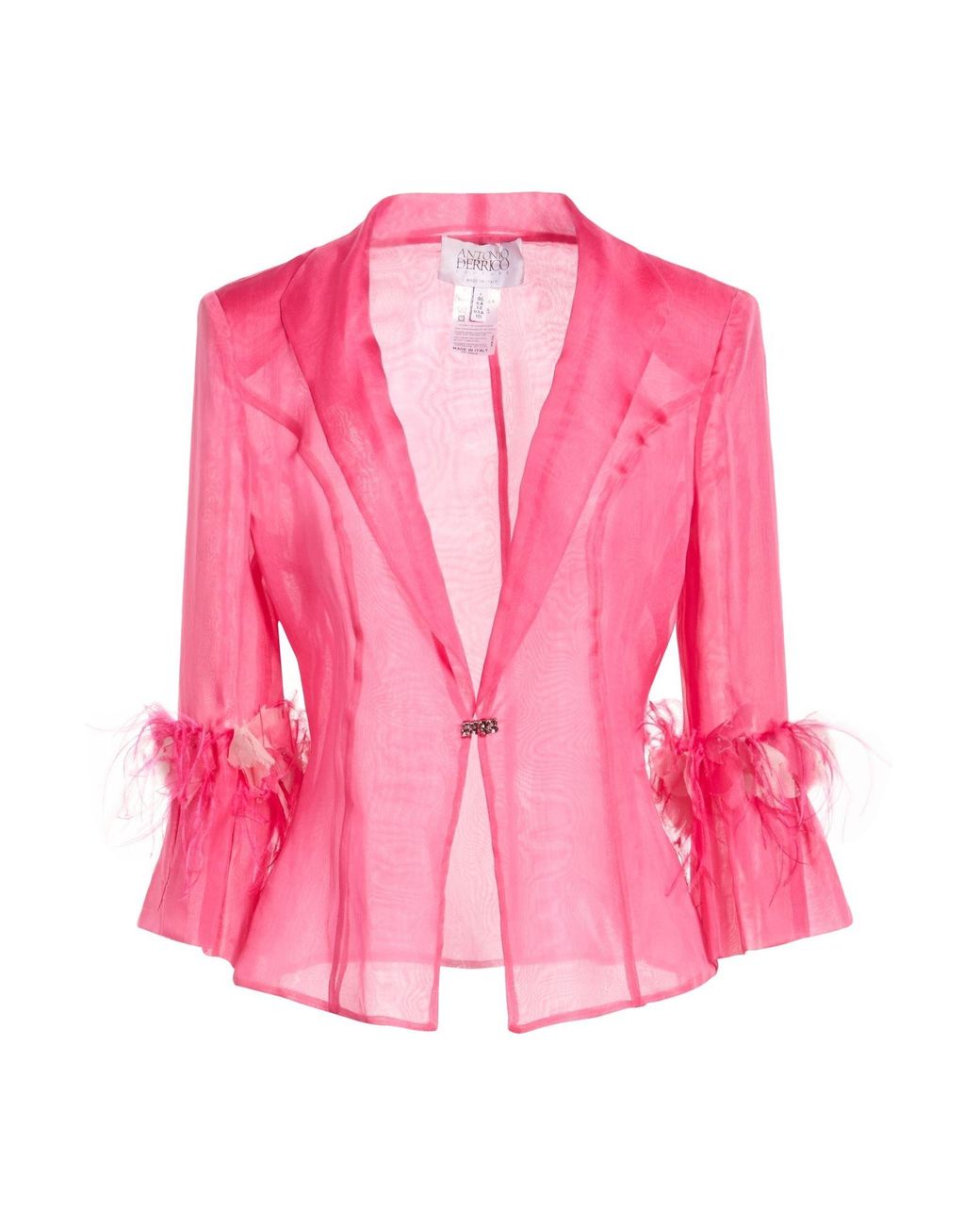 Antonio D'errico Pink Fuchsia Blazer Silk