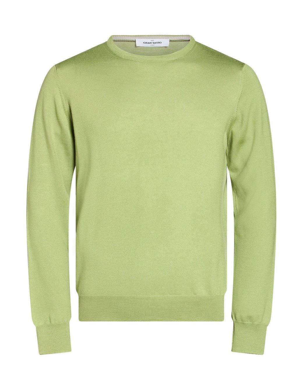 Gran Sasso Green Sweater Virgin Wool for men