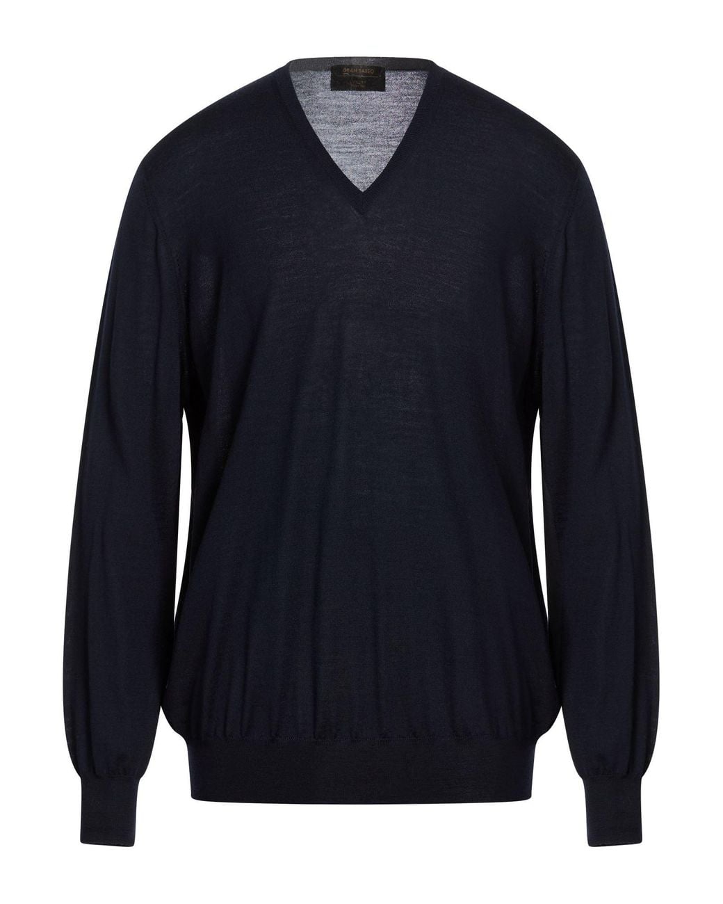 Gran Sasso Blue Midnight Sweater Virgin Wool for men
