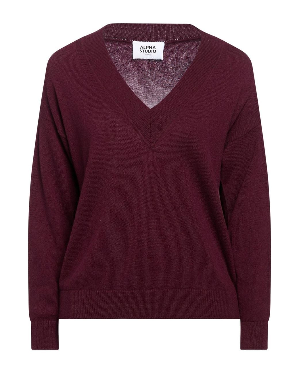 Pullover Alpha Studio de color Purple