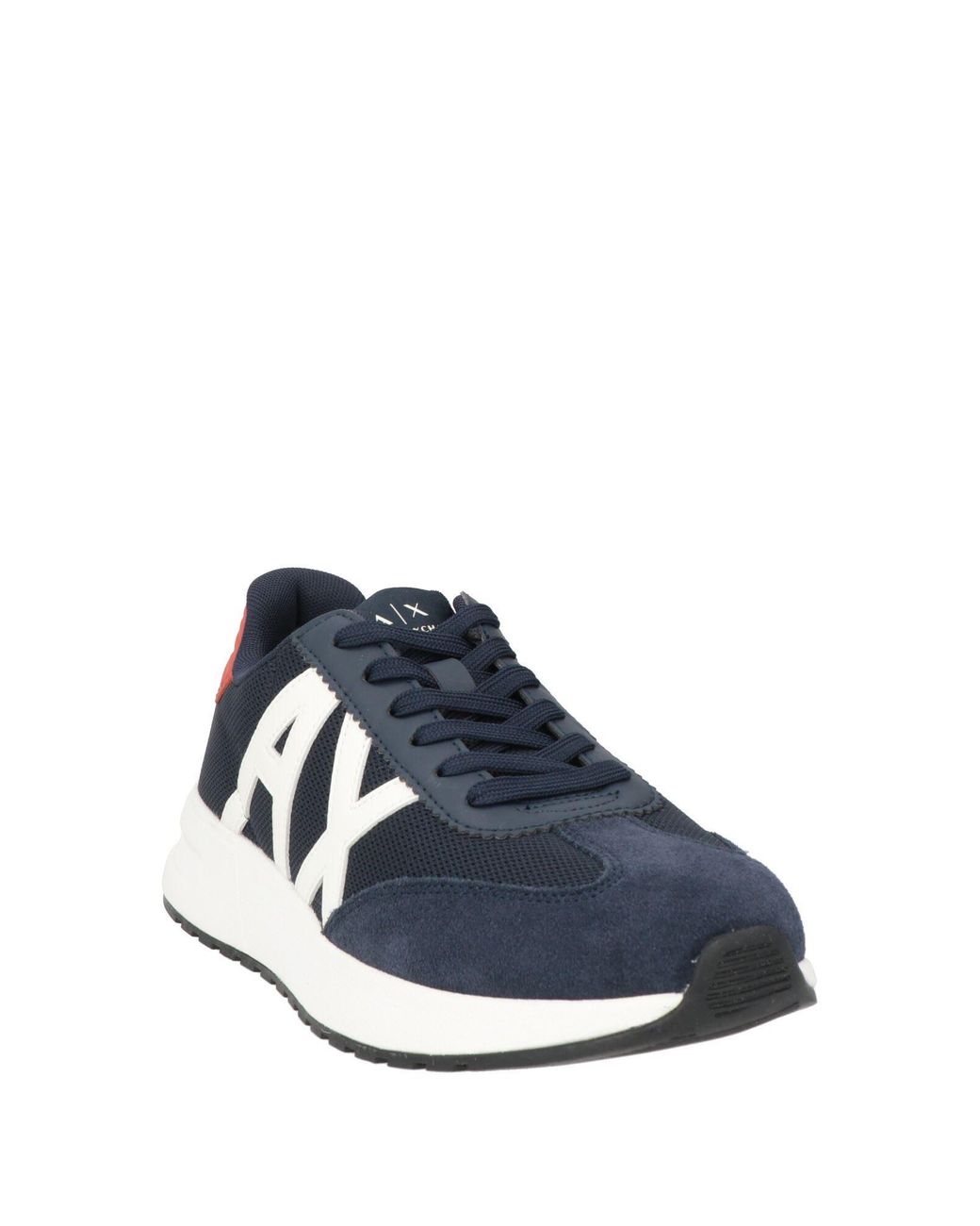 ARMANI EXCHANGE Blue Sneakers Polyester, Polyurethane for men