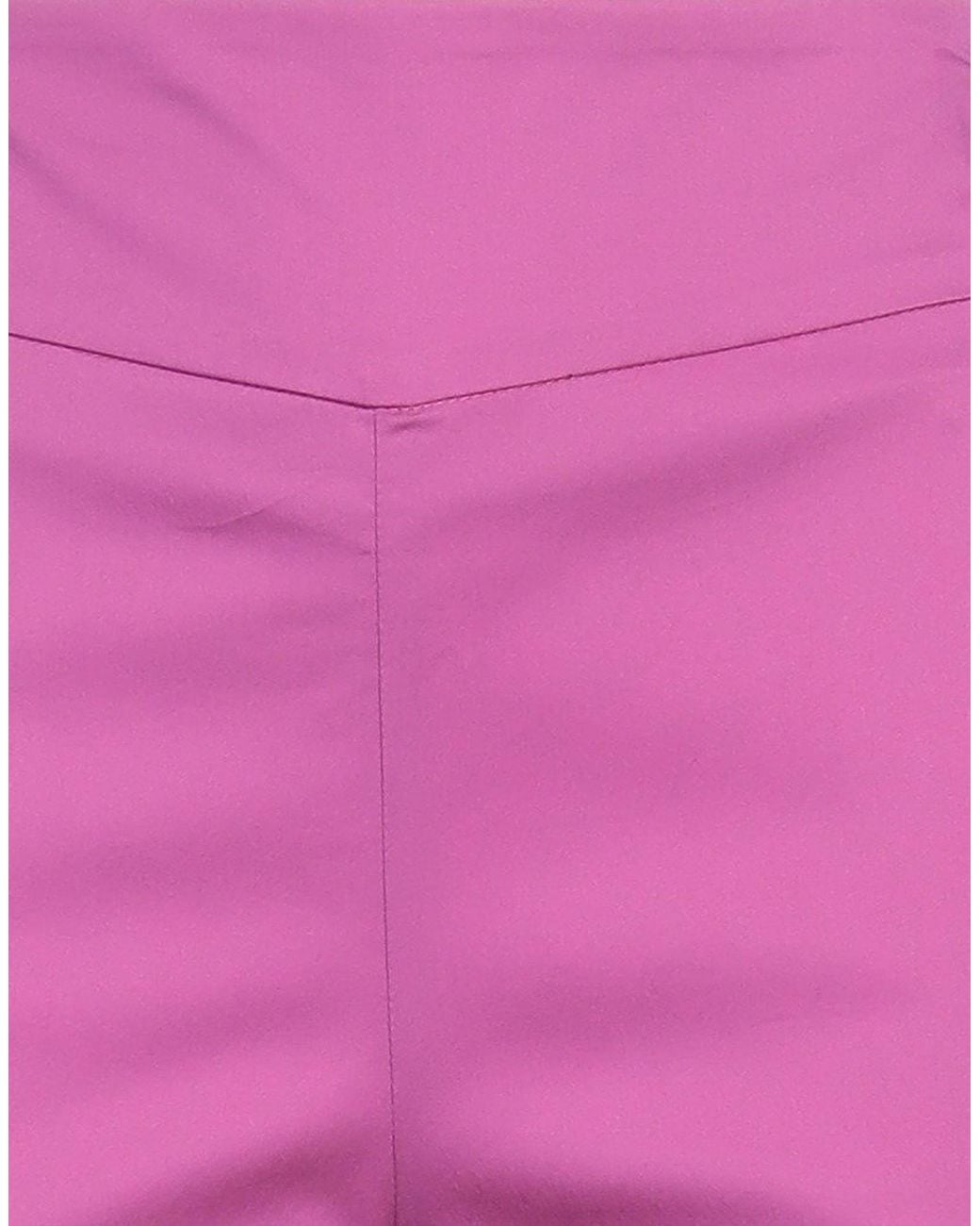 Jijil Pink Fuchsia Pants Cotton, Polyamide, Elastane
