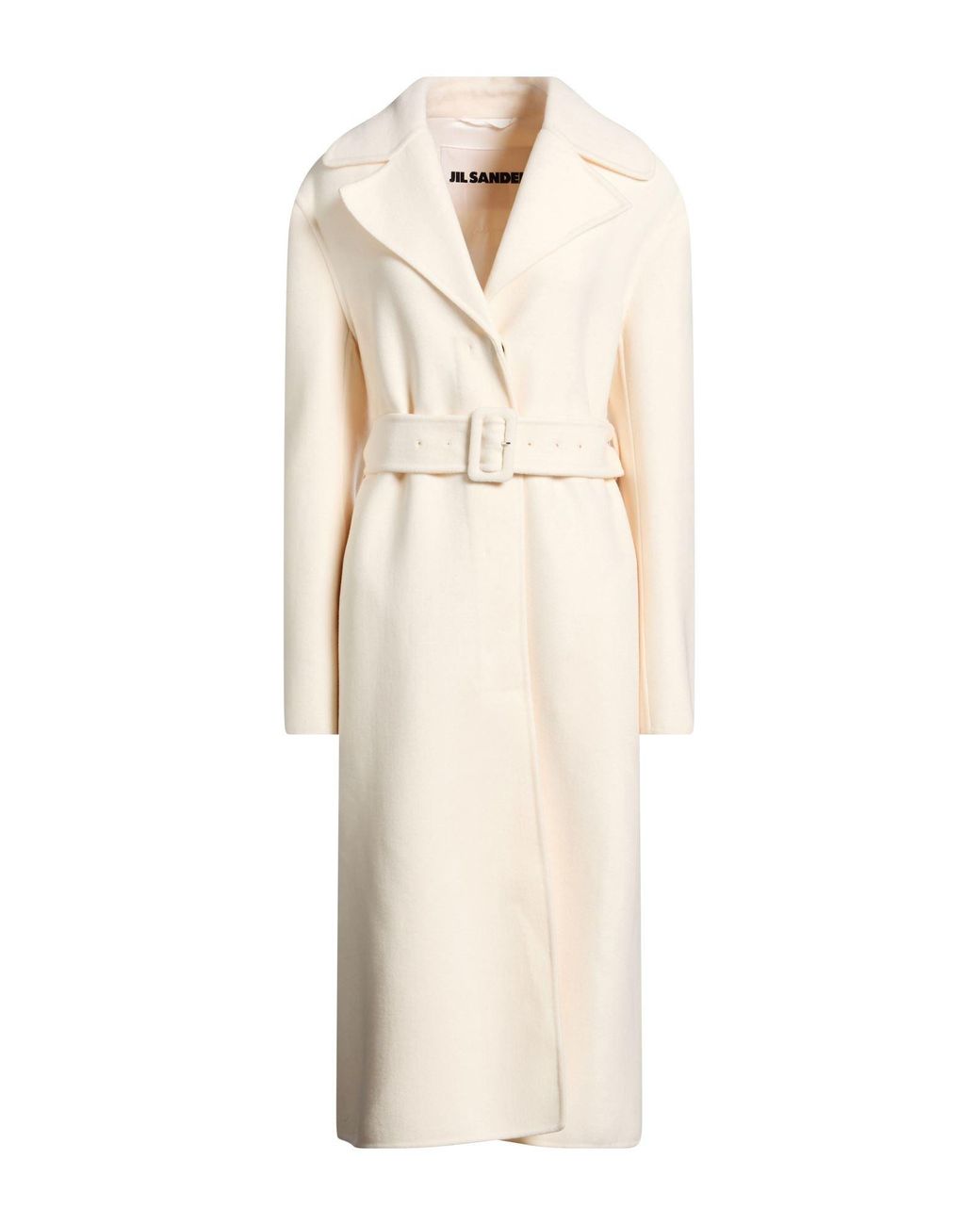 Jil Sander Natural Coat Virgin Wool