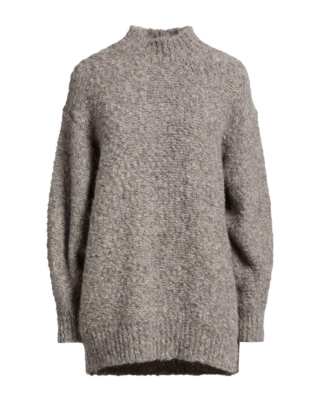 Isabel Marant Gray Turtleneck Alpaca Wool, Polyamide