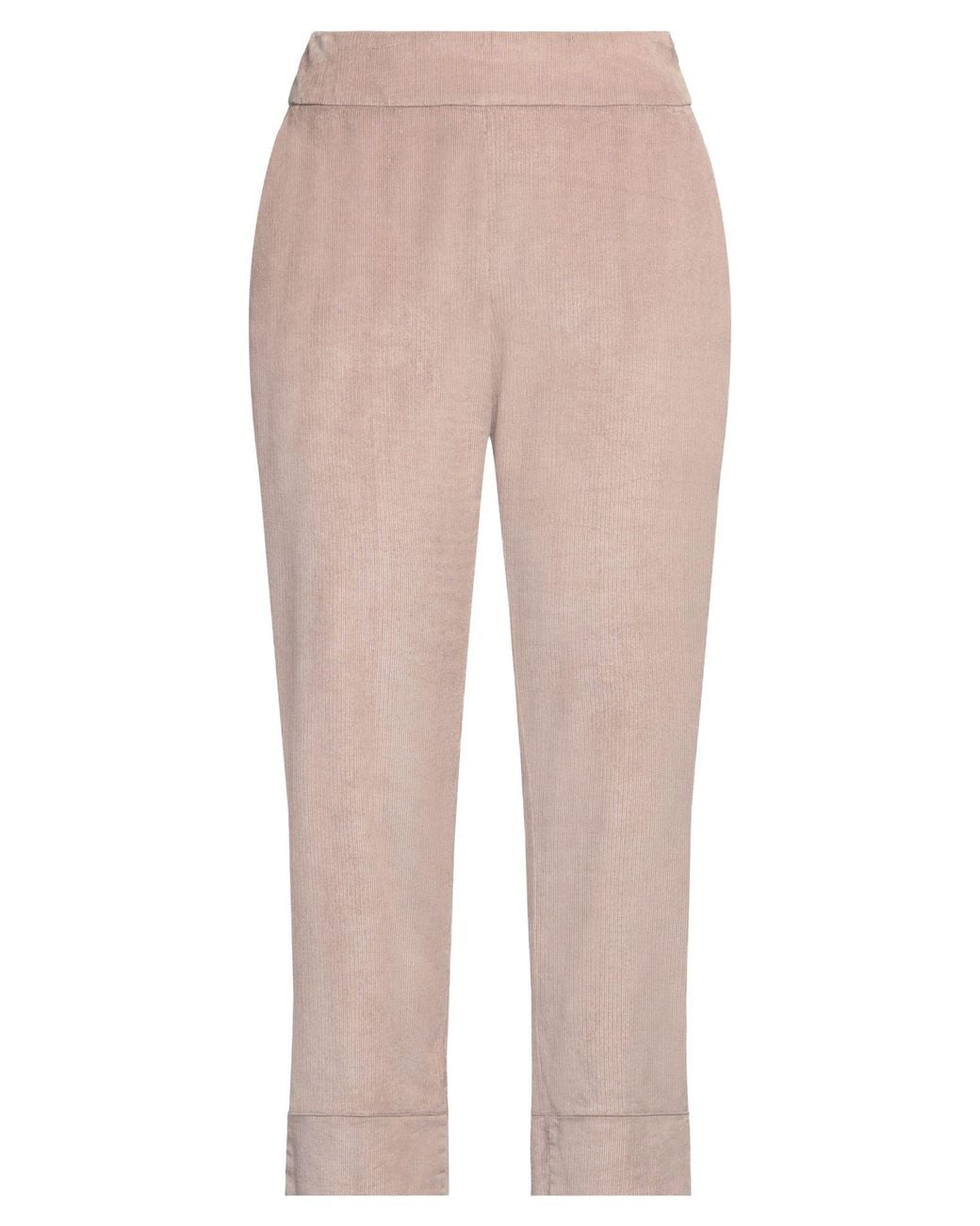 ALESSIA SANTI Natural Sand Pants Cotton, Viscose