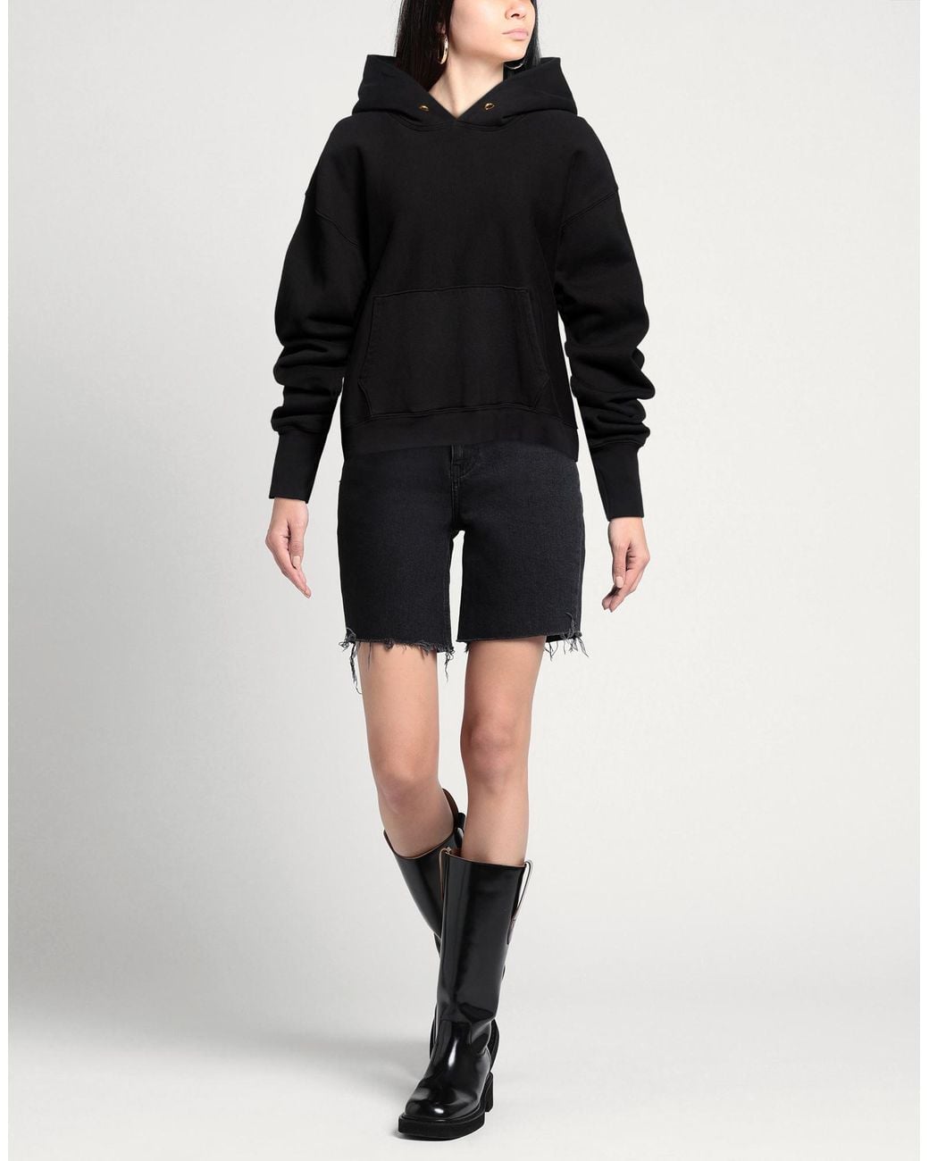 Les Tien Black Sweatshirt Cotton