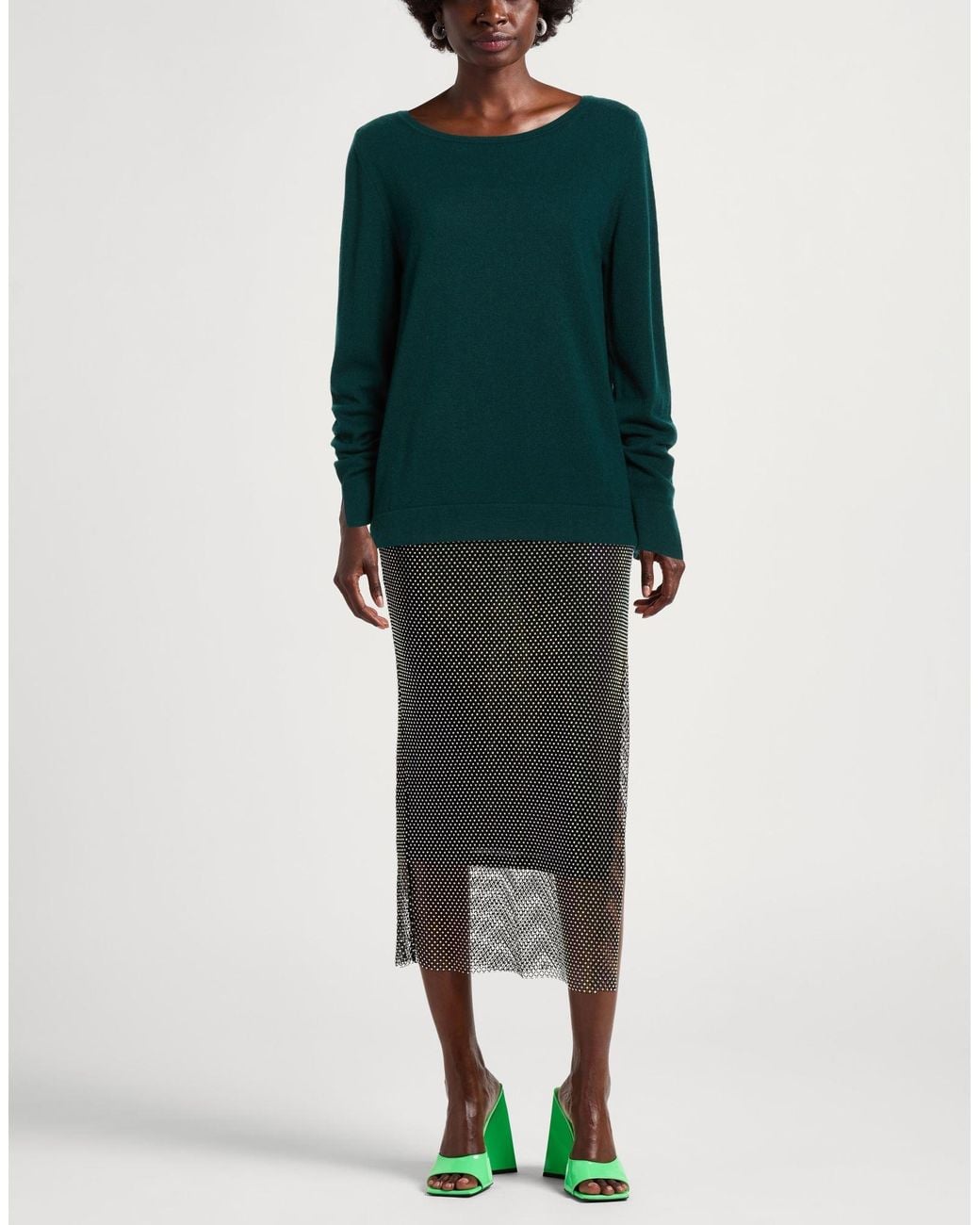 Maliparmi Green Sweater Wool, Cashmere