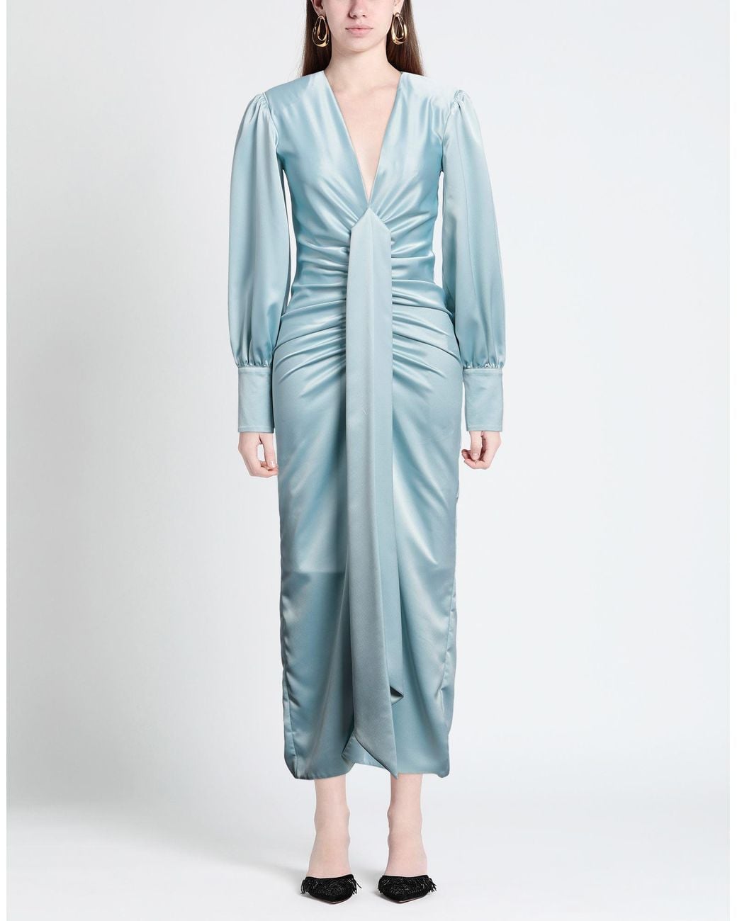 ACTUALEE Blue Maxi Dress
