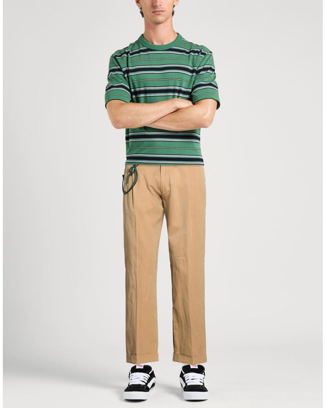 Berwich Natural Camel Pants Cotton for men