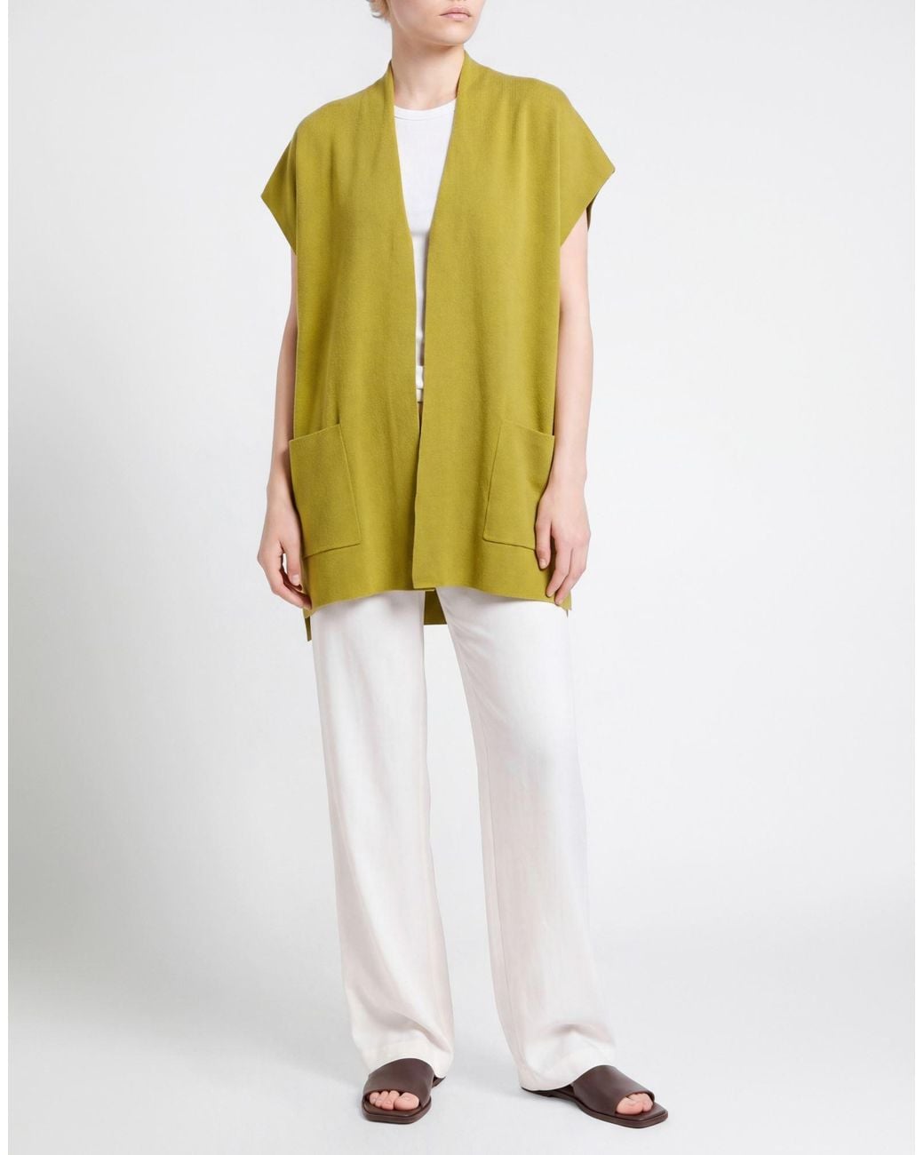 Elena Miro Green Cardigan Viscose, Polyester