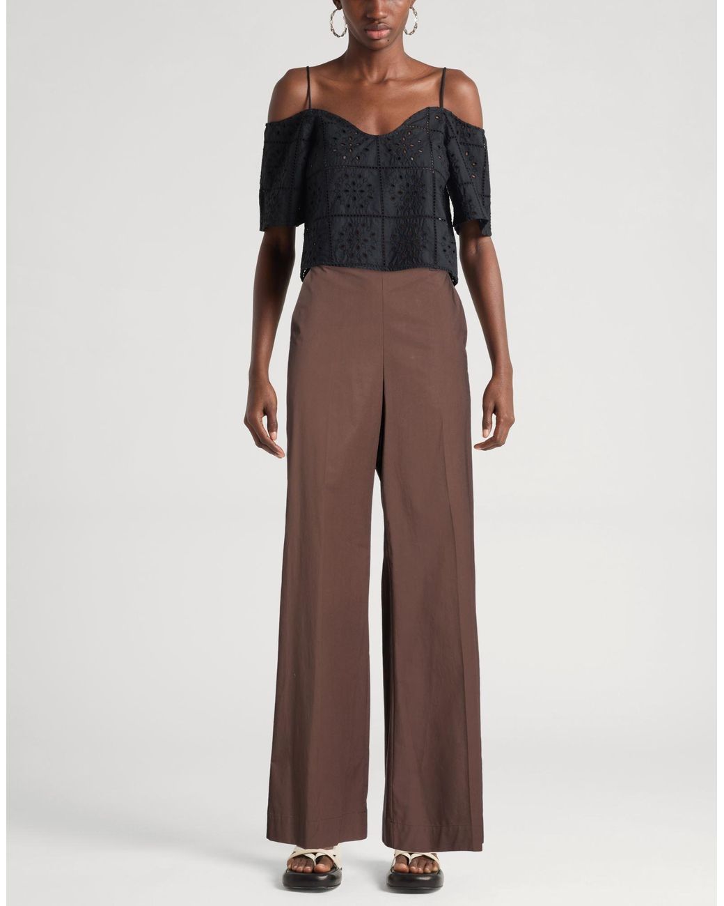 Twinset Brown Pants