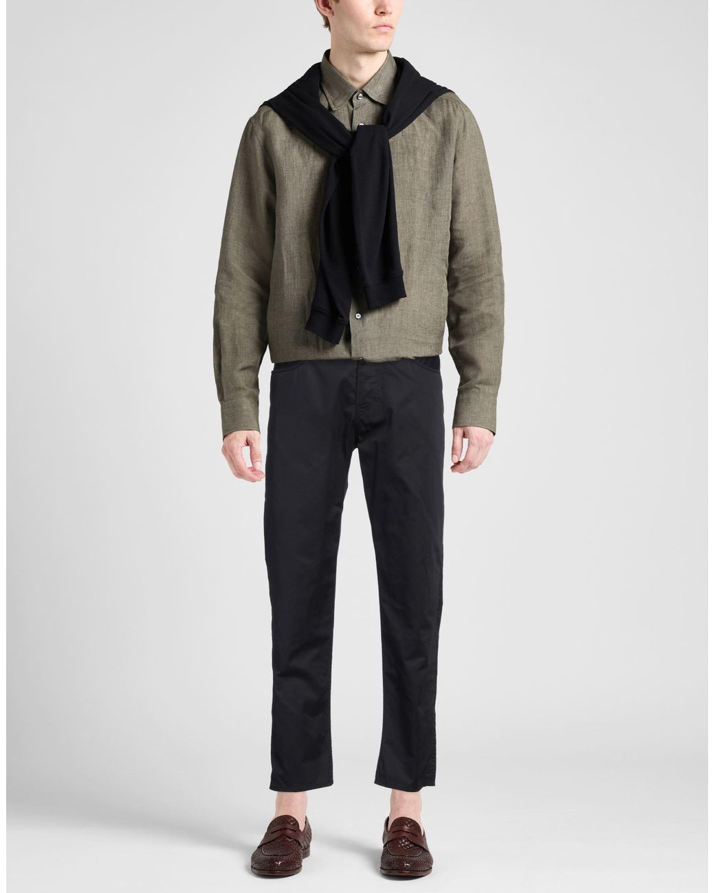 Emporio Armani Blue Pants for men