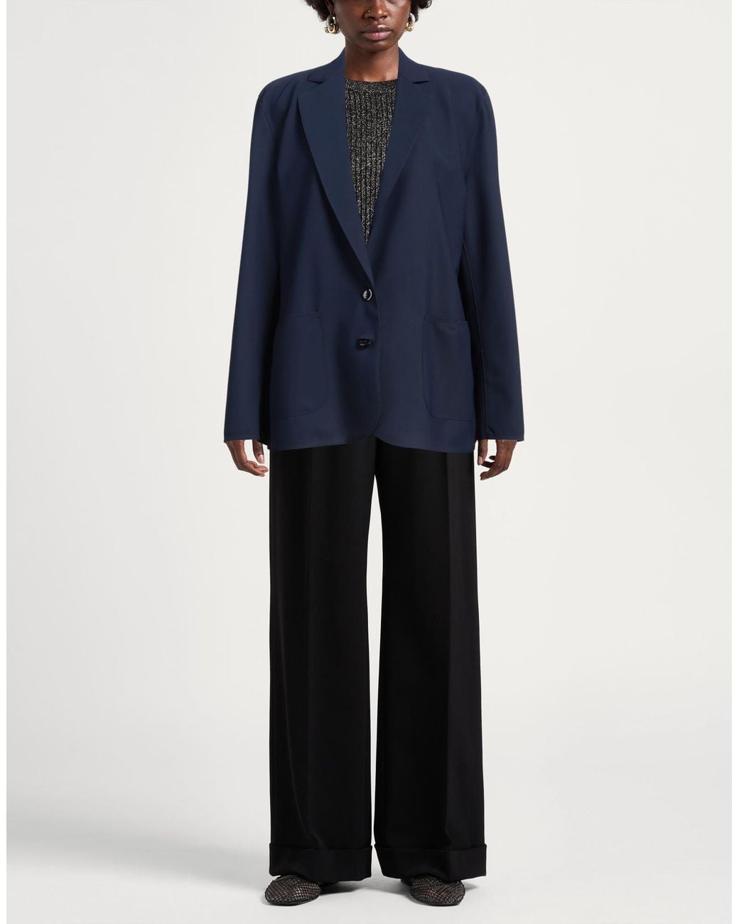 Herno Blue Blazer Polyamide, Elastane